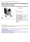 O2cool 1086 Cool Box Personal Air Conditioner With Smart Power Technology