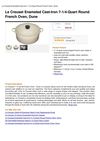Le Creuset Enameled Cast-Iron 7-1 4-Quart Round French Oven, Dune