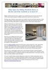 Make Space for Sliding Wardrobe Doors, is this the end of the wardrobe as we know it?