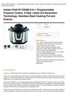 Instant Potâ® IP-CSG60 5-In-1 Programmable Pressure Cooker, 6.33Qt, Latest 3Rd Generation Technology