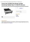 Vulcan Hart VCCB25 Char-Broiler 25 Wide Countertop Radiant Gas 4 14 500 BTU Burners