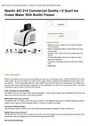 Newair AIC-210 Commercial Quality 1.0 Quart Ice Cream Maker With Builtin Freezer
