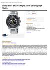 Seiko Men's SNA411 Flight Alarm Chronograph Watch