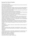 Business Plan Outline & Checklist