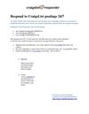 An Auto Responder Service For Craigslist Ads