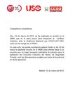 Comunicado conjunto sindicatos 12 marzo 2012
