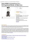 Oster BVSB07-Z Counterforms 2-In-1 Pre-Programmed Blender, All Metal Drive