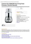 Cuisinart DLC-2009CHB Prep 9 9-Cup Food Processor, Brushed Stainless