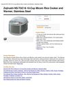 Zojirushi NS-TGC18 10-Cup Micom Rice Cooker And Warmer, Stainless Steel