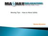 Moving Tips – How To Move Safely
