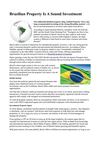 Brazilian Property Is A Sound Investment