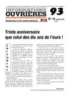 Informations Ouvrières spécial Seine St Denis - 93 - janvier 2012