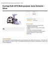 Kuvings NJE-3570 Multi-Purpose Juice Extractor - Silver