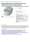 Zojirushi NP-KAC10 5-1 2-Cup Rice Cooker And Warmer With Induction Heating System