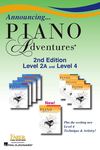 Piano Adventures 2nd Edition Level 2A and 4 Brochure