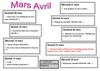 Programme mars avril club junior