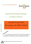 Grande vente de Printemps à la Recyclerie.