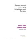 Rapport annuel Développement Durable 2011