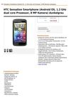 HTC Sensation Smartphone (Android OS, 1.2 Ghz Dual Core Prozessor, 8 MP Kamera) Dunkelgrau