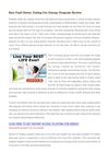 Raw Food Detox Eating For Energy Program Review