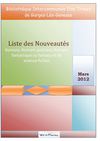 Liste de nouveautés - Mars 2012