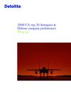 Deloitte | 2008 U.S. top 20 Aerospace & Defense company performance