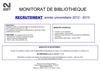 Recrutement moniteurs 2012-2013