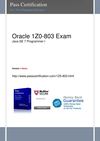 Pass ORACLE 1Z0-803 Exam 