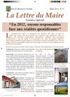 Lettre du Maire N°19 - Mars 2012