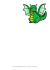 writing_paper_cartoon_dragon