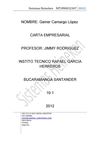 CARTA EMPRESARIAL