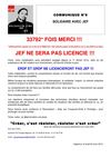 JEF NE SERA PAS LICENCIE !!!
