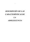 características de la adoescencia