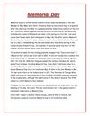 >Memorial Day<