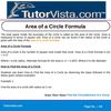 Area of a Circle Formula