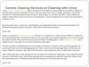 Toronto Cleaning Services on Cleaning with Citrus