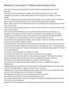 Receives A Commission To Write Content Articles Online