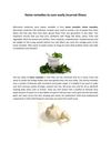 Home remedies to cure easily incurred illness