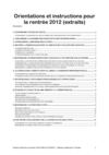 Extraits de la circulaire de rentrée 2012