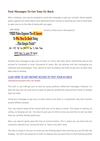 Text Messages To Get Your Ex Back