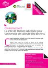 QUALITRI : La Ville de Thonon labellisée pour son service de collecte des déchets...