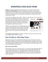 Build Great Video Sites With This Wordpress Video Theme
