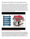 Alarm Systems That Are More Than Intrusion Monitoring Tools