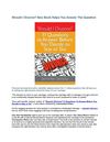 Should I Divorce? New Book Helps You Answer The Question