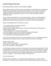 Garden Design Planning