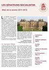 Session parlementaire 2011-2012: le bilan du Groupe Socialiste