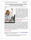 MTS Transcription Services Delivers HIPAA-compliant, Error-free Medical Transcription