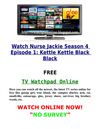 (((FREE))) Watch Nurse Jackie Season 4 Episode 1 Kettle Kettle Black Black