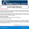 Acute Angle Definition