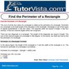 Find the Perimeter of a Rectangle